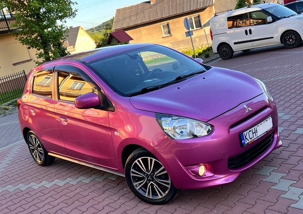 Mitsubishi Space Star cena 23900 przebieg: 98457, rok produkcji 2014 z Trzebiatów małe 631